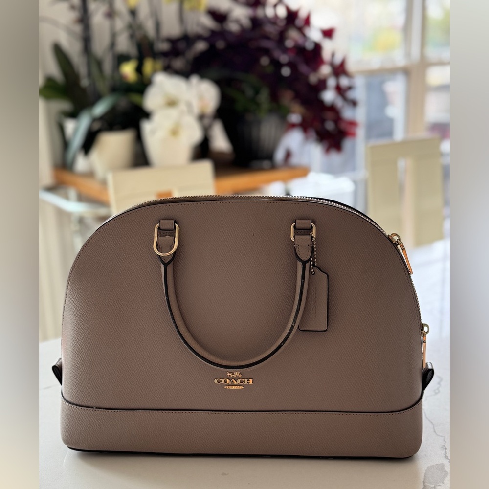 Coach Taupe Leather Women's Bag